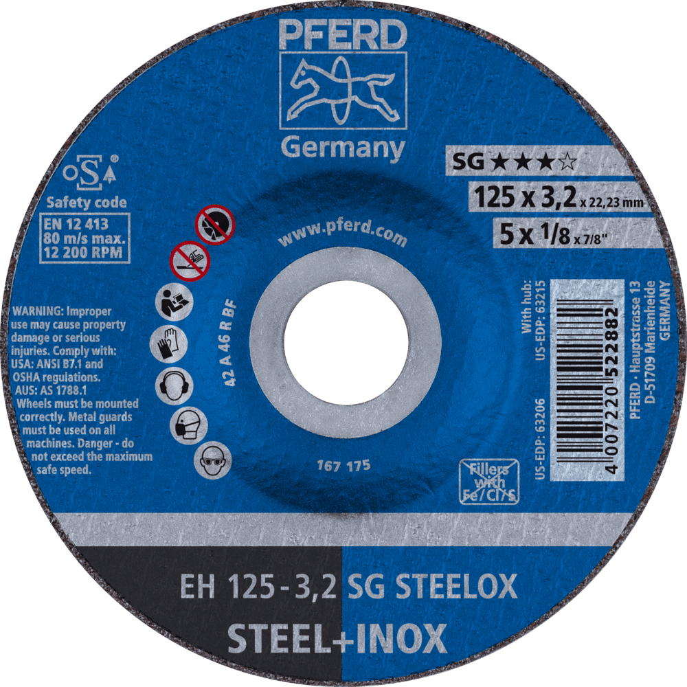 PFERD Trennscheiben EH 125-3,2 SG STEELOX Produktbild img1 L