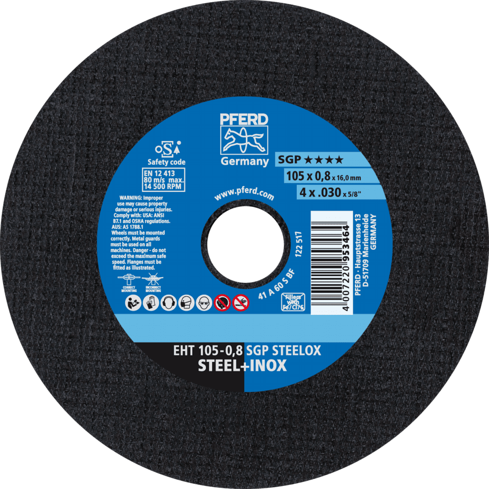 PFERD Trennscheiben EHT 105-0,8 SGP STEELOX/16,0 Produktbild img1 L