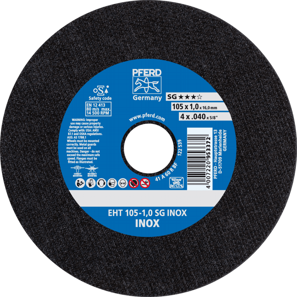 PFERD Trennscheiben EHT 105-1,0 SG INOX/16,0 Produktbild img1 L