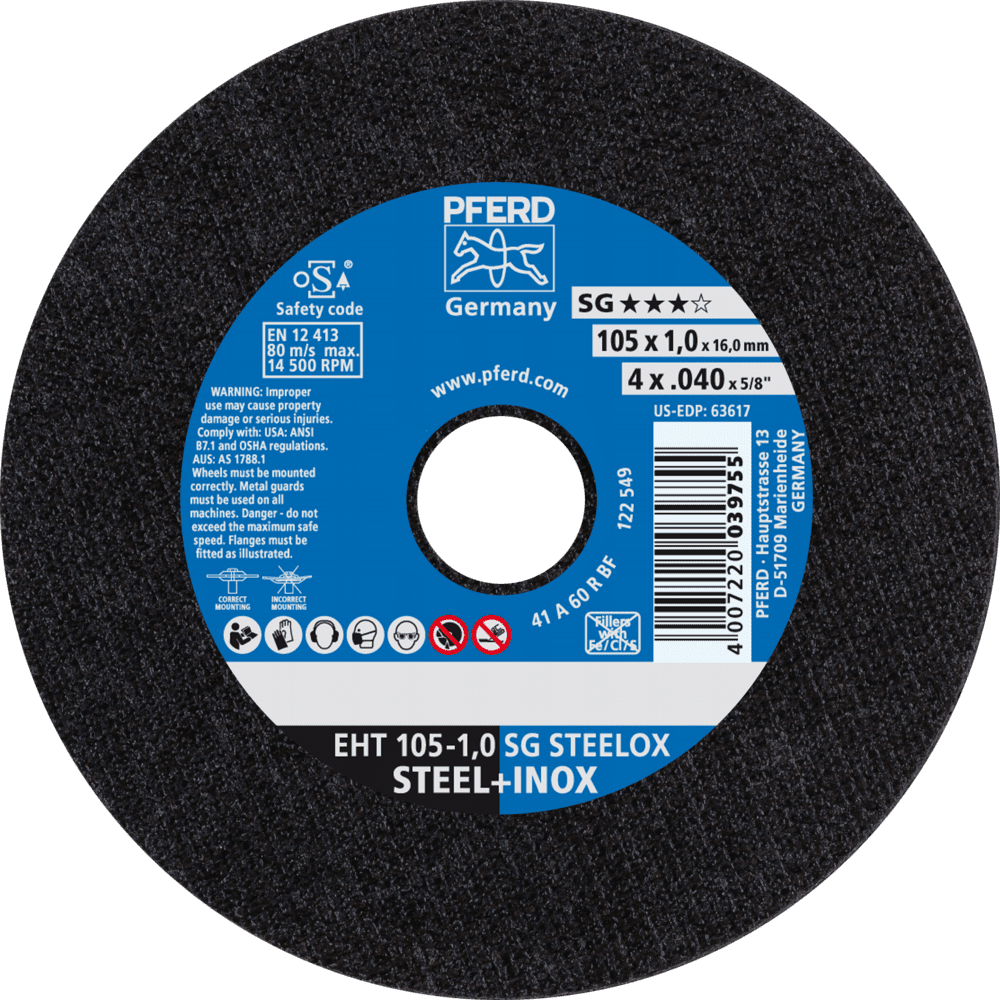 PFERD Trennscheiben EHT 105-1,0 SG STEELOX/16,0 Produktbild img1 L