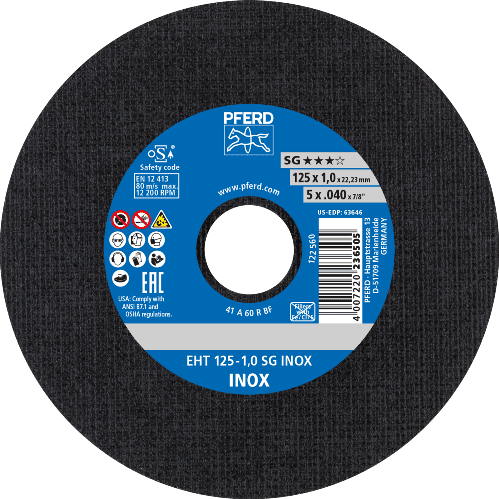 PFERD Trennscheiben EHT 125-1,0 SG INOX Produktbild img1 L