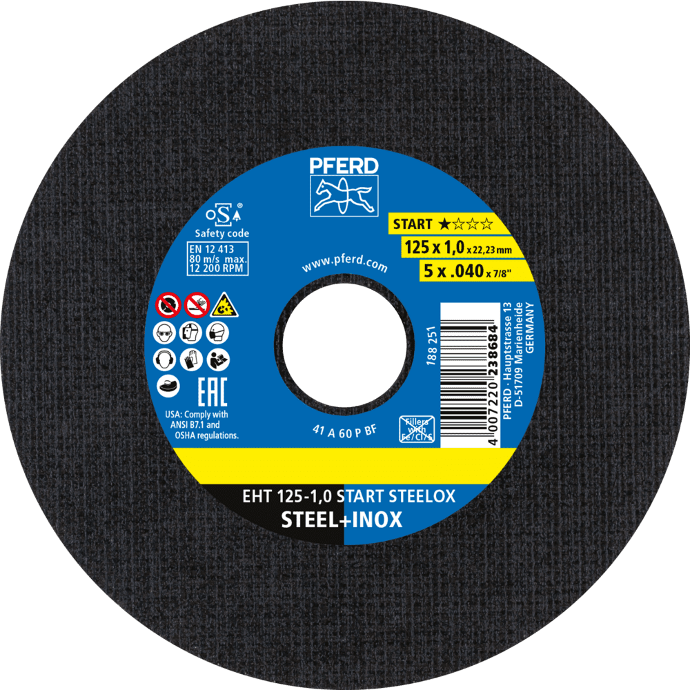 PFERD Trennscheiben EHT 125-1,0 MM START (50) Produktbild img1 L