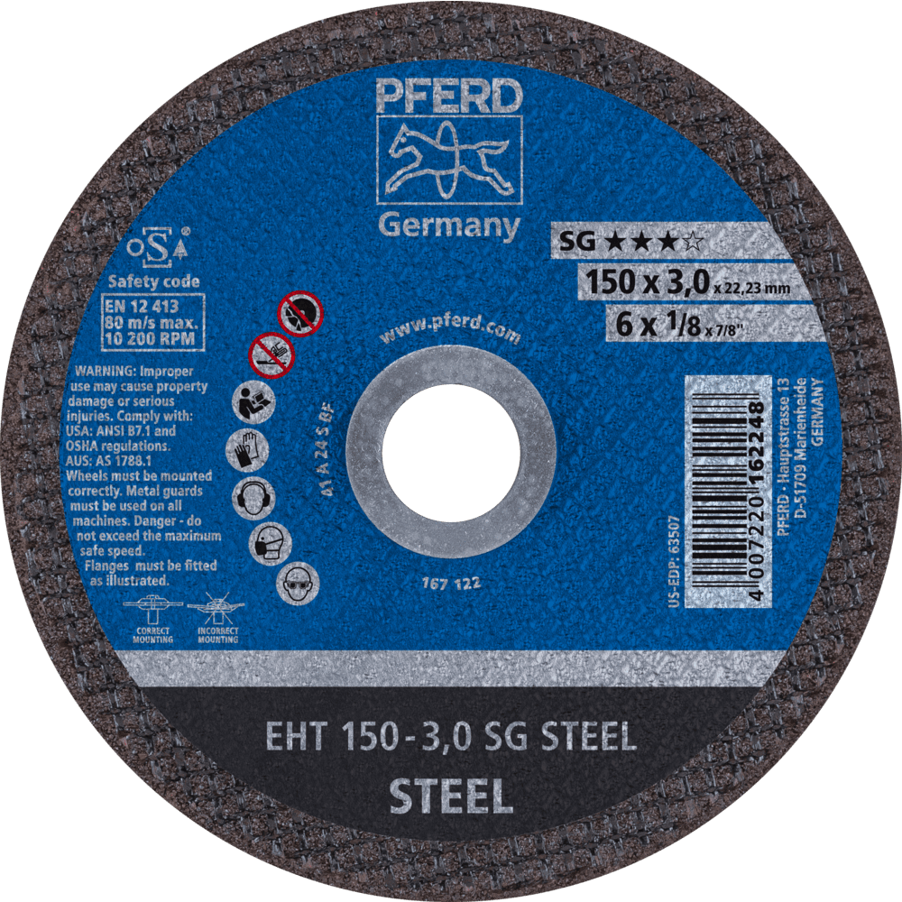 PFERD Trennscheiben EHT 150-3,0 SG STEEL Produktbild img1 L