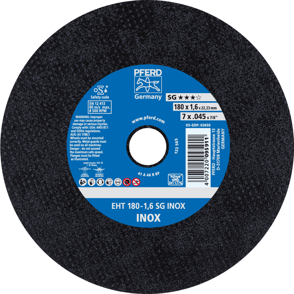 PFERD Trennscheiben EHT 180-1,6 SG INOX Produktbild img1 L
