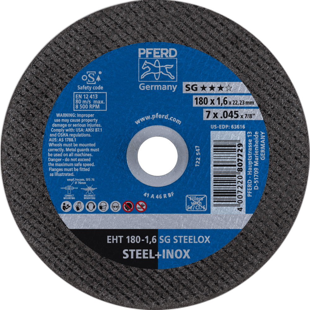 PFERD Trennscheiben EHT 180-1,6 SG STEELOX Produktbild img1 L