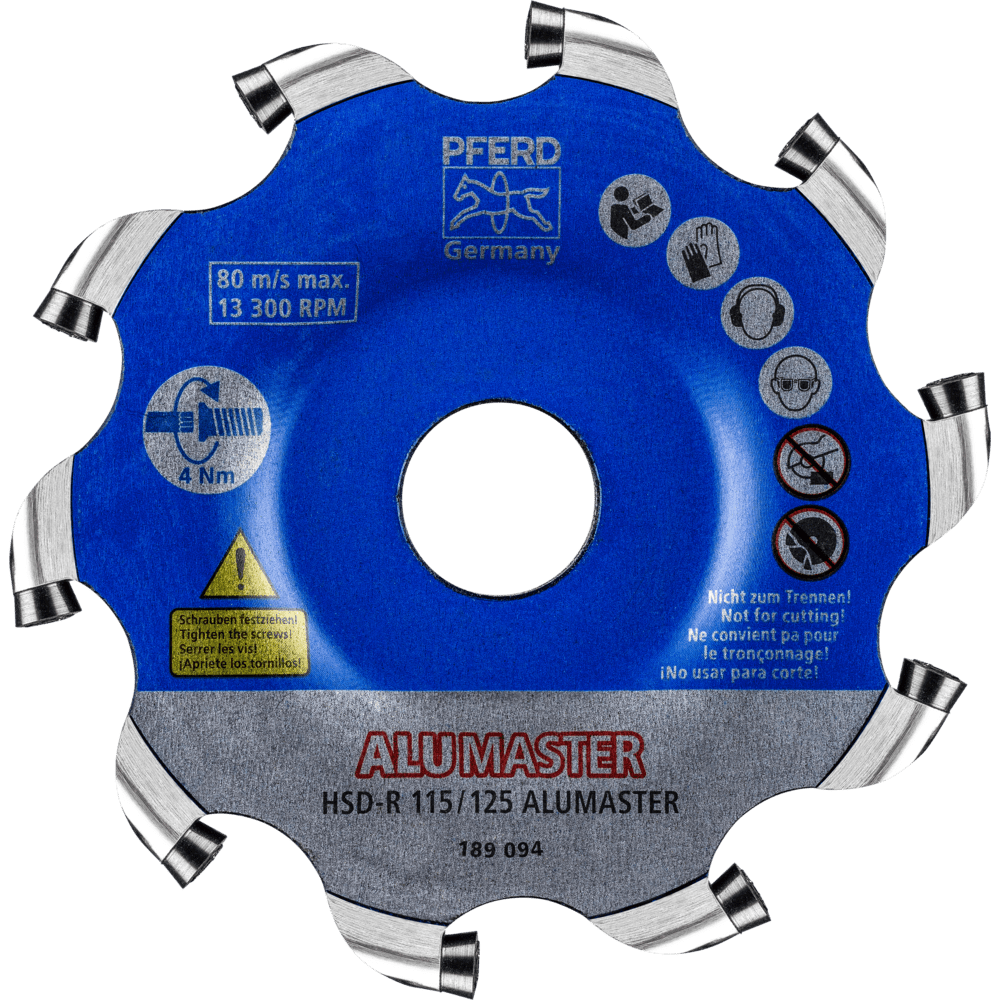PFERD Fräswerkzeuge mit Wendeschneidplatten HSD-R 115/125 ALUMASTER HICOAT Produktbild img1 L