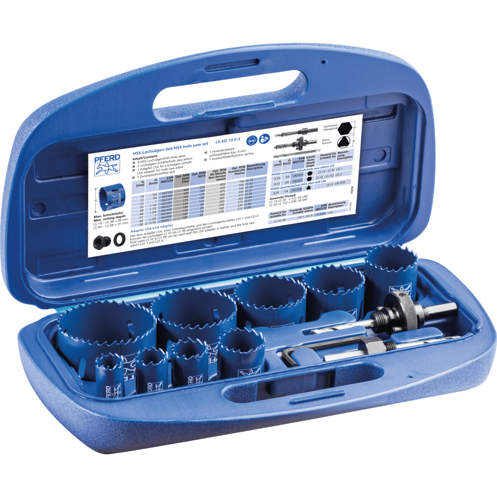 PFERD HSS-Lochsägen/HM-Lochschneider,Zubehör LS-SO 13 E-2 Produktbild img1 L