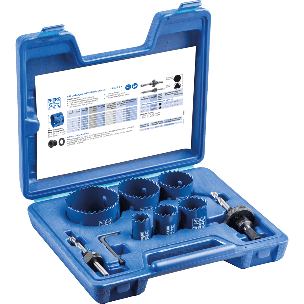 PFERD HSS-Lochsägen/HM-Lochschneider,Zubehör LS-SO 9 E-1 Produktbild img1 L