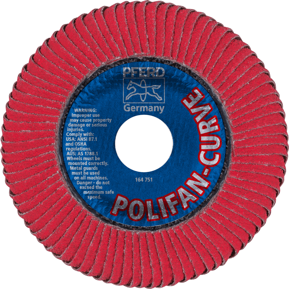 PFERD POLIFAN-Fächerscheiben PFR 115-L CO 60 SGP CURVE STEELOX Produktbild img3 L