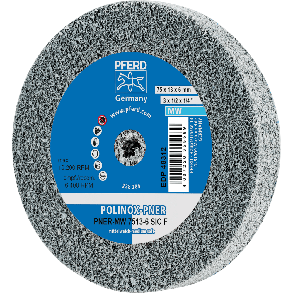 PFERD Vlieswerkzeuge PNER-MW 7513-6 SiC F Produktbild img1 L