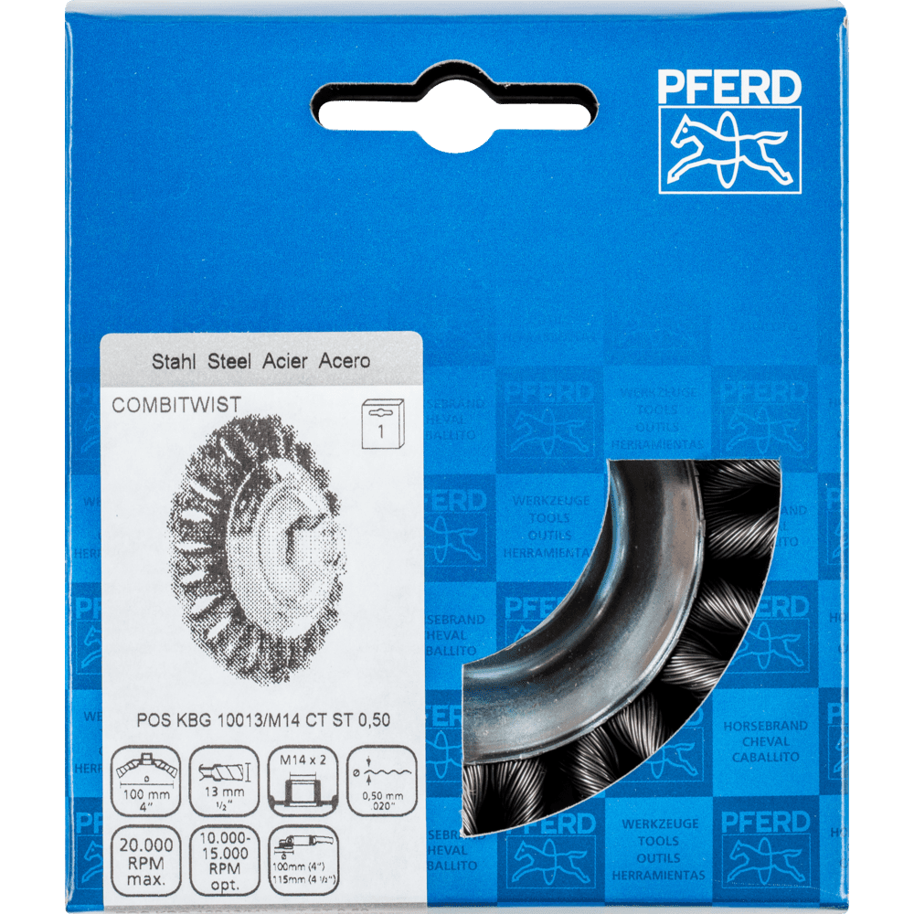 PFERD Kegelbürsten mit Gewinde POS KBG 10013/M14 CT ST 0,50 Produktbild img2 L