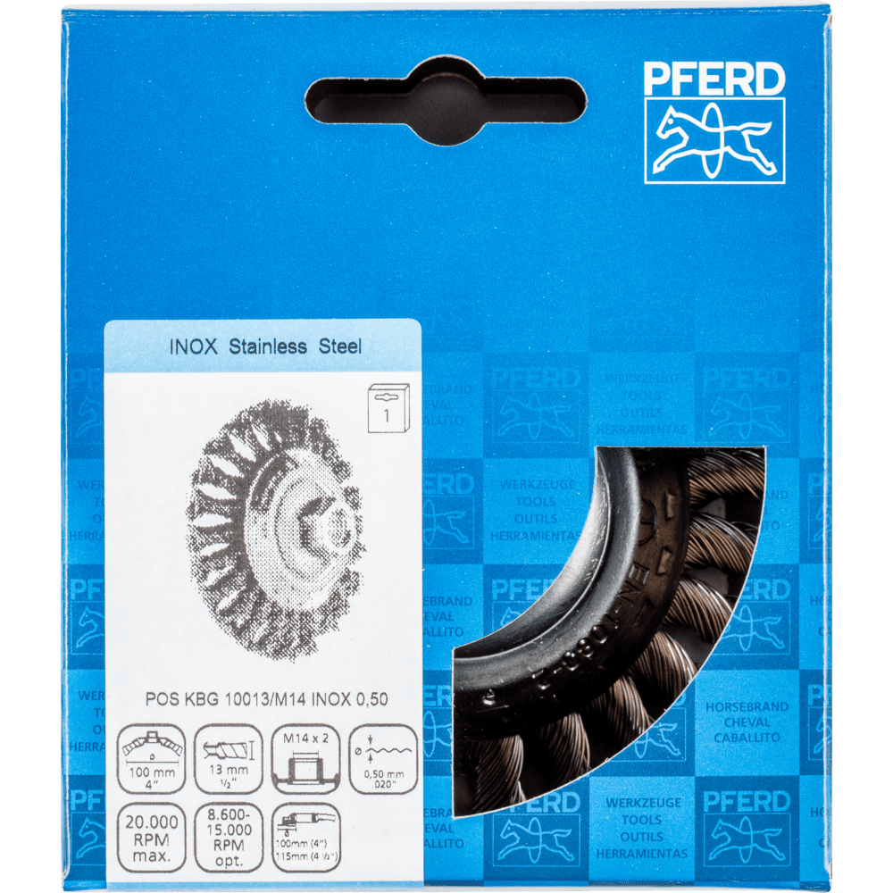 PFERD Kegelbürsten mit Gewinde POS KBG 10013/M14 INOX 0,50 Produktbild img2 L