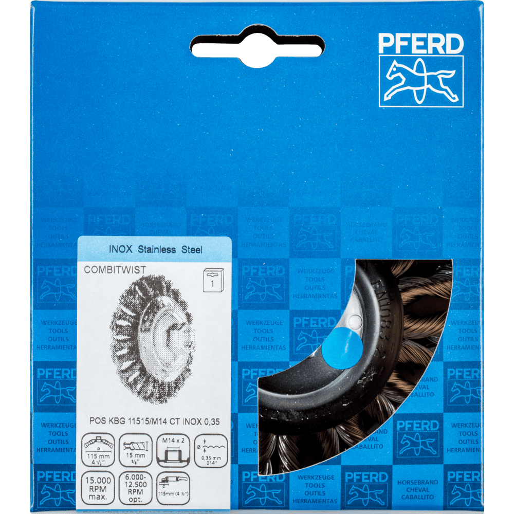 PFERD Kegelbürsten mit Gewinde POS KBG 11515/M14 CT INOX 0,35 Produktbild img2 L