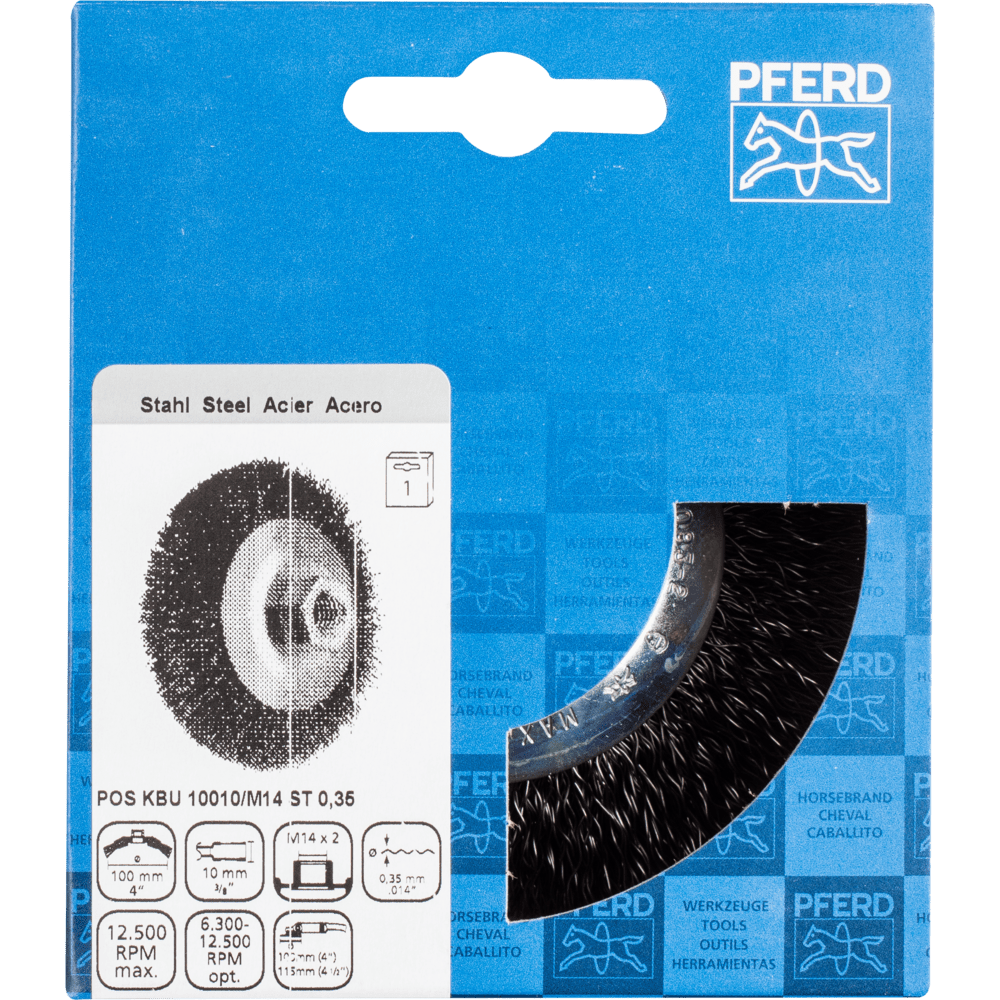 PFERD Kegelbürsten mit Gewinde POS KBU 10010/M14 ST 0,35 Produktbild img2 L