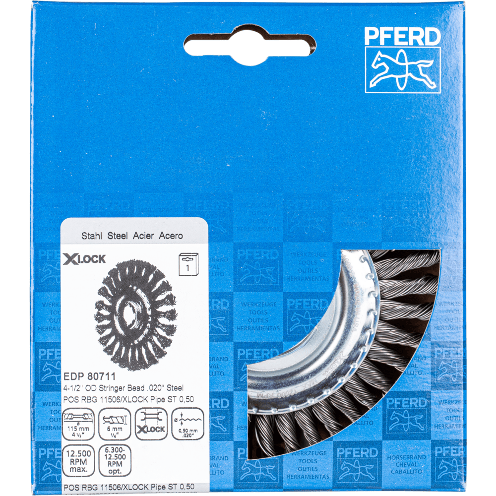 PFERD Rundbürsten Pipeline POS RBG 11506/X-LOCK PIPE ST 0,50 Produktbild img2 L