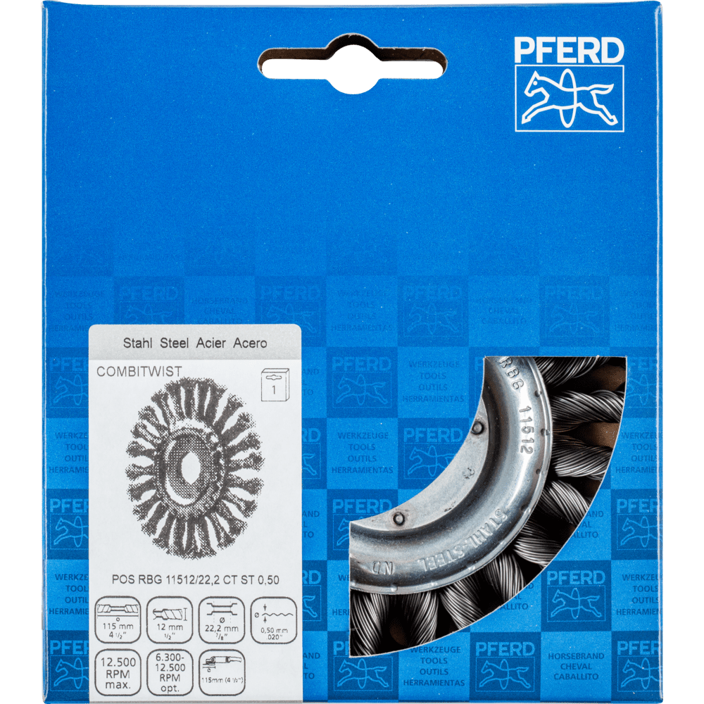 PFERD Rundbürsten POS RBG 11512/22,2 CT ST 0,50 Produktbild img2 L