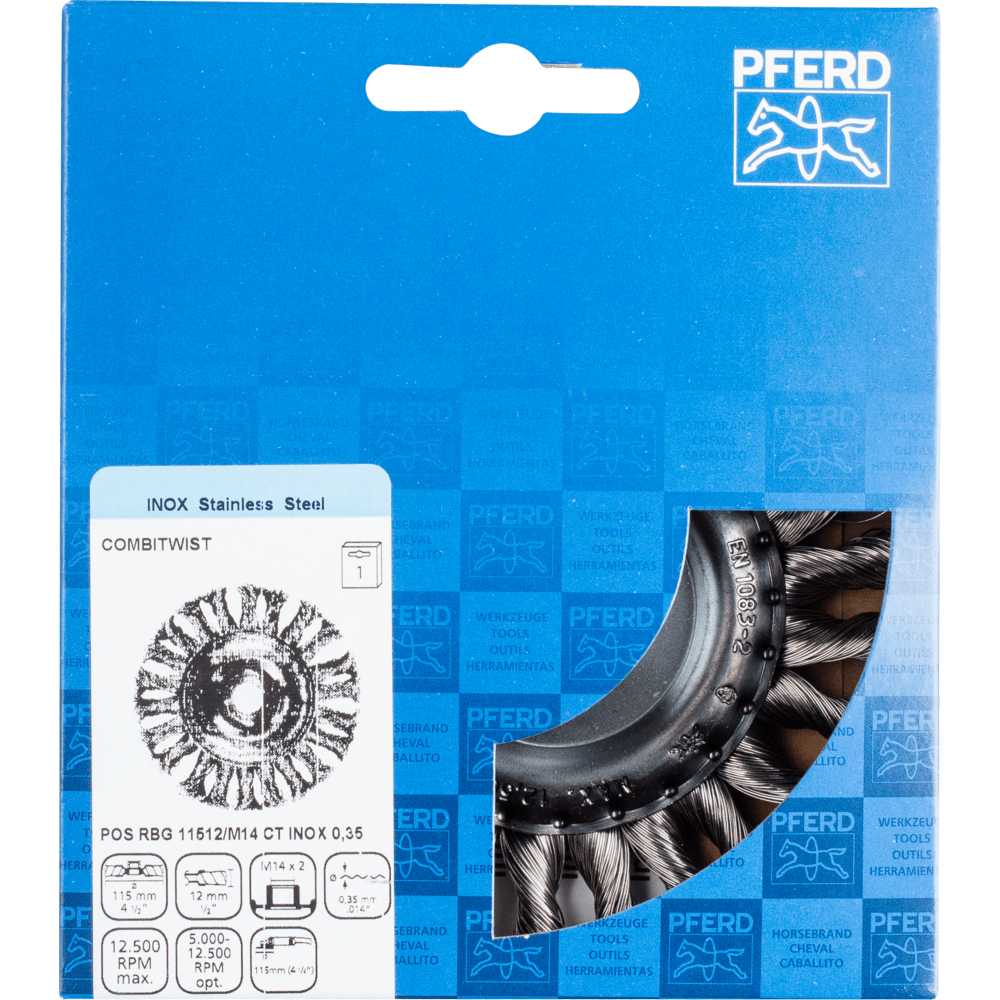 PFERD Rundbürsten POS RBG 11512/M14 CT INOX 0,35 Produktbild img2 L
