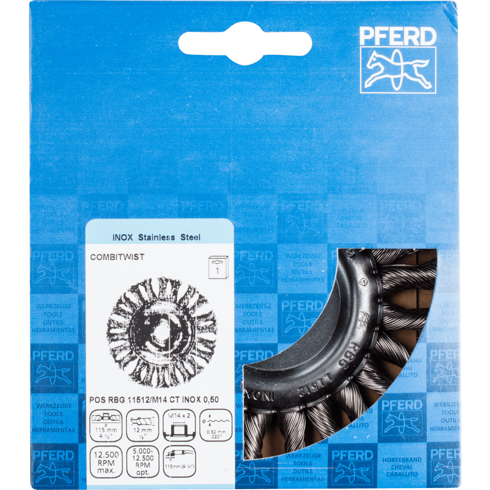 PFERD Rundbürsten POS RBG 11512/M14 CT INOX 0,50 Produktbild img2 L