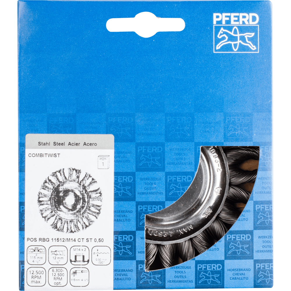PFERD Rundbürsten POS RBG 11512/M14 CT ST 0,50 Produktbild img2 L