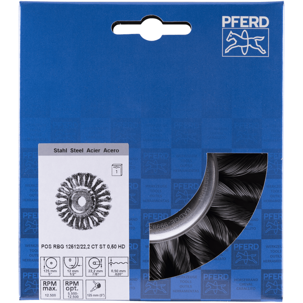 PFERD Rundbürsten POS RBG 12512/22,2 CT ST HD 0,50 Produktbild img2 L