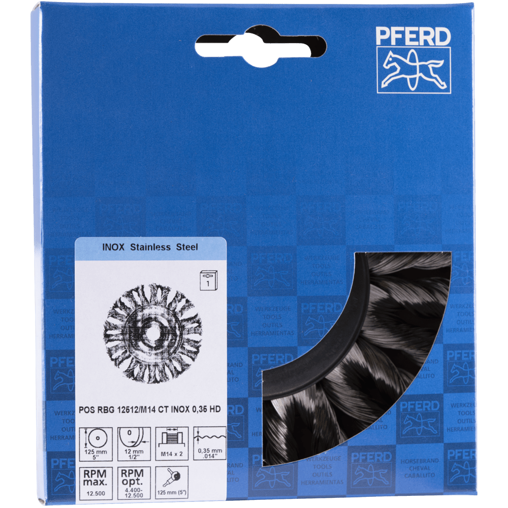 PFERD Rundbürsten POS RBG 12512/M14 CT INOX HD 0,35 Produktbild img2 L