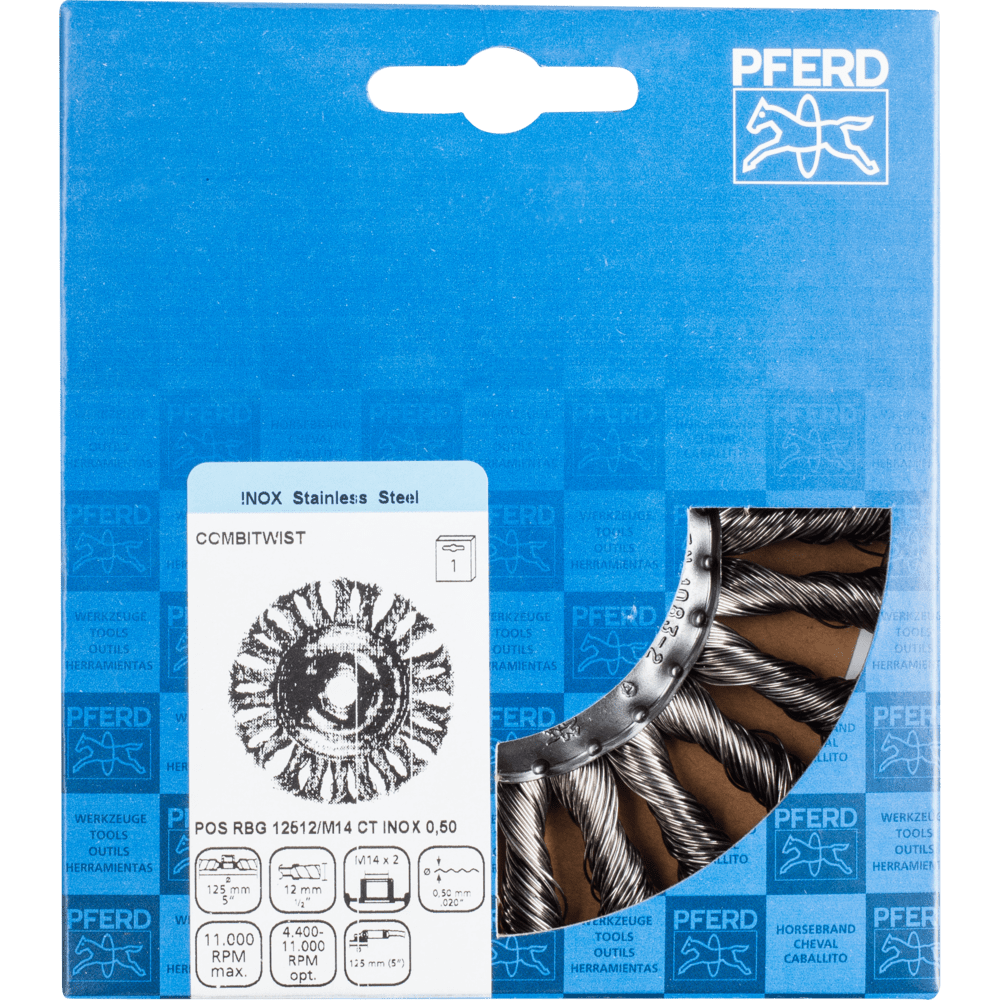 PFERD Rundbürsten POS RBG 12512/M14 CT INOX 0,50 Produktbild img2 L