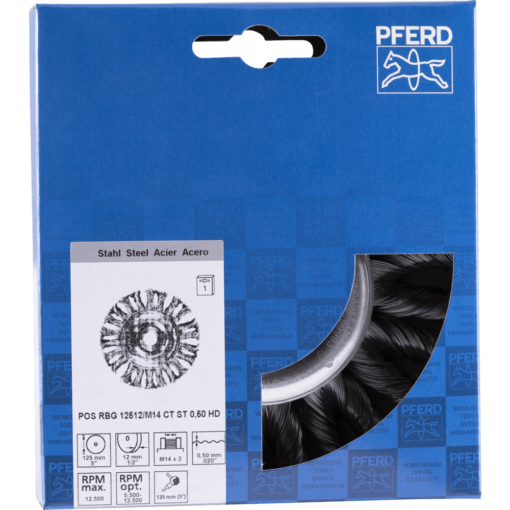 PFERD Rundbürsten POS RBG 12512/M14 CT ST HD 0,50 Produktbild img2 L