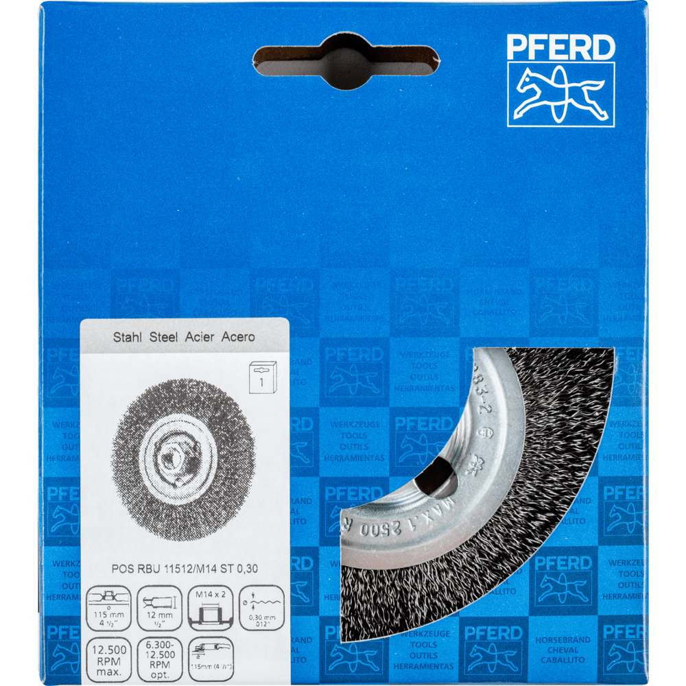 PFERD Rundbürsten POS RBU 11512/M14 ST 0,30 Produktbild img2 L