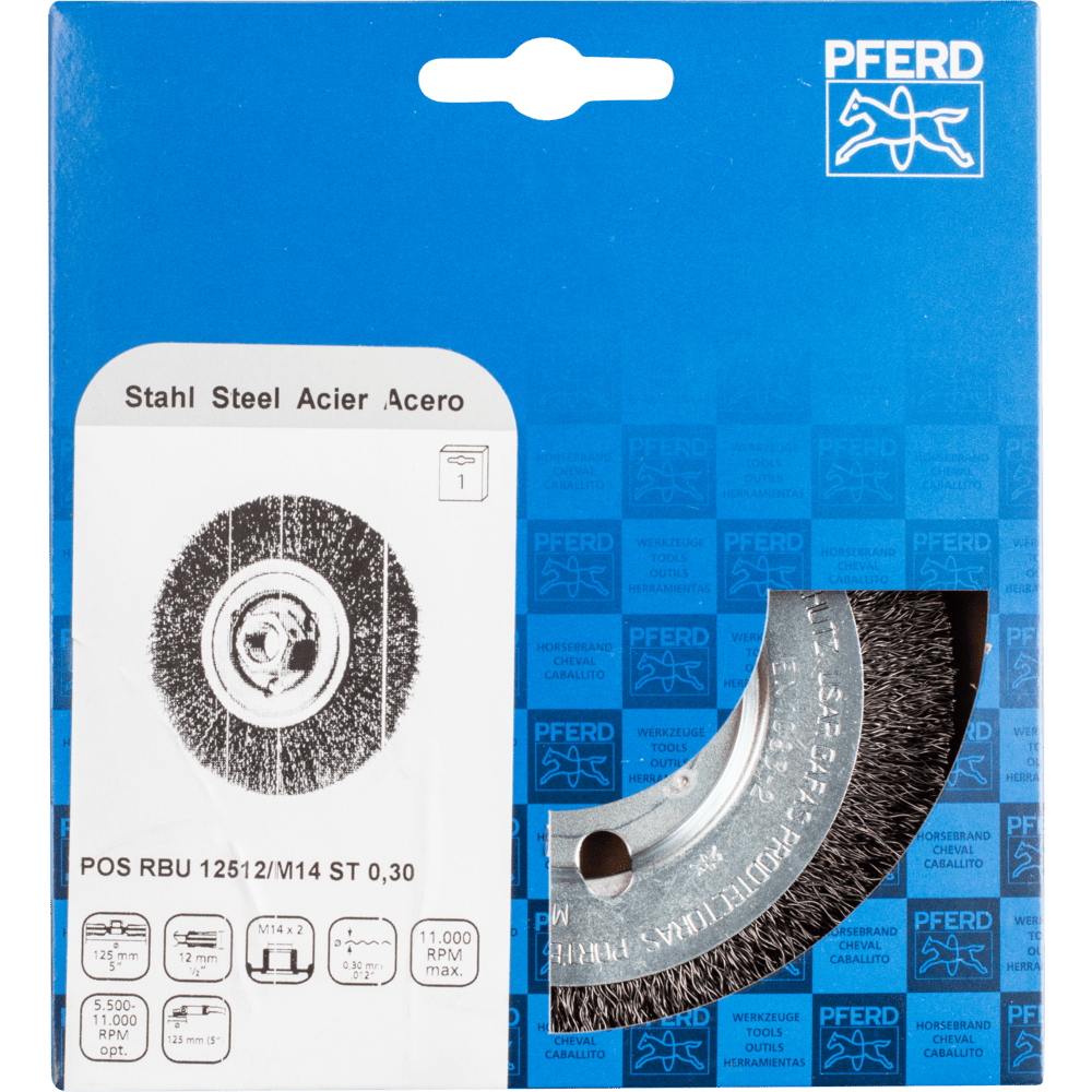PFERD Rundbürsten POS RBU 12512/M14 ST 0,30 Produktbild img2 L