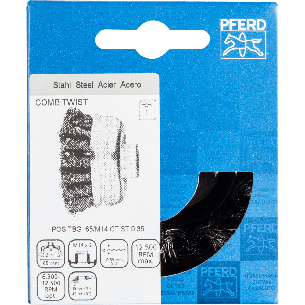 PFERD Topfbürsten mit Gewinde POS TBG 65/M14 CT ST 0,35 Produktbild img2 L