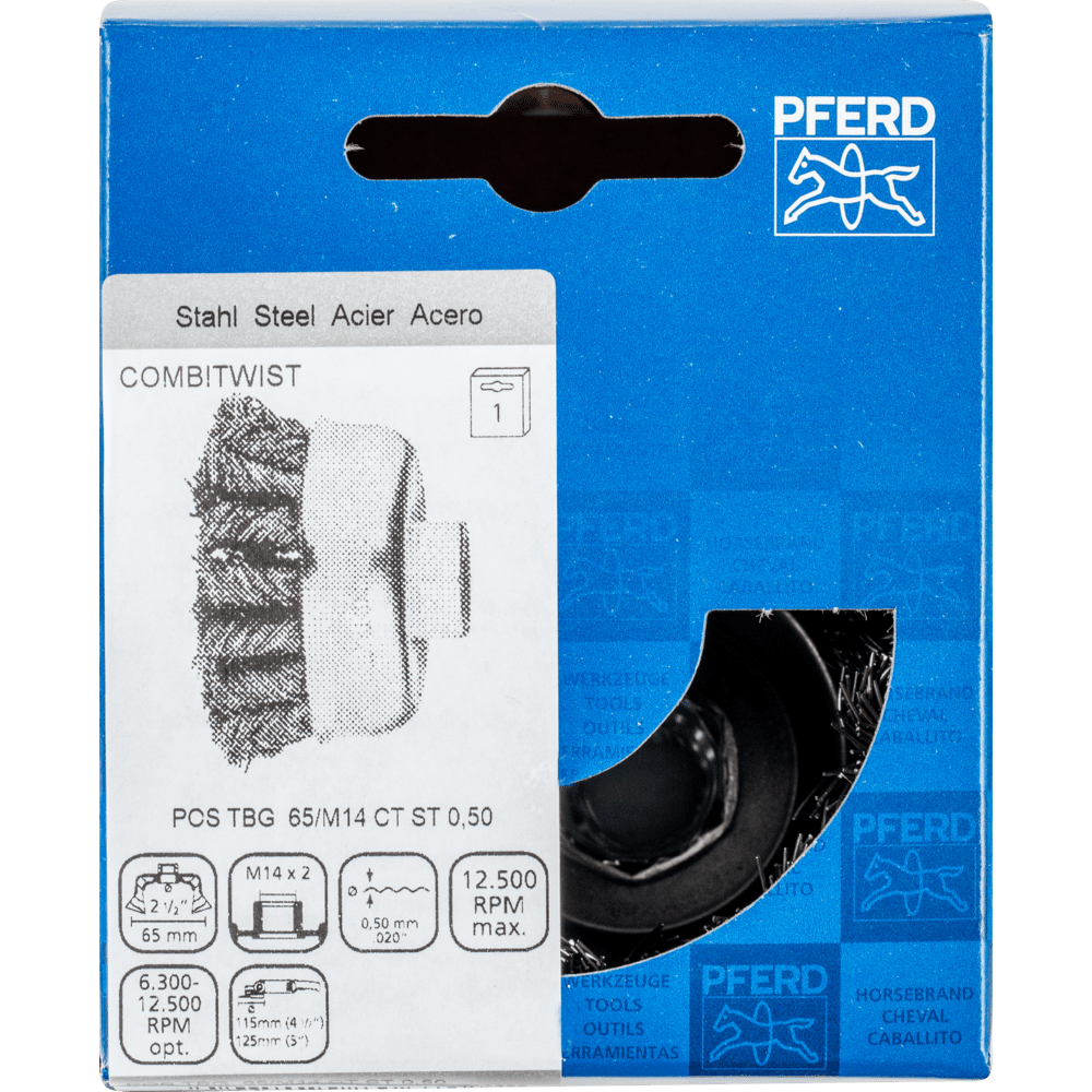 PFERD Topfbürsten mit Gewinde POS TBG 65/M14 CT ST 0,50 Produktbild img2 L