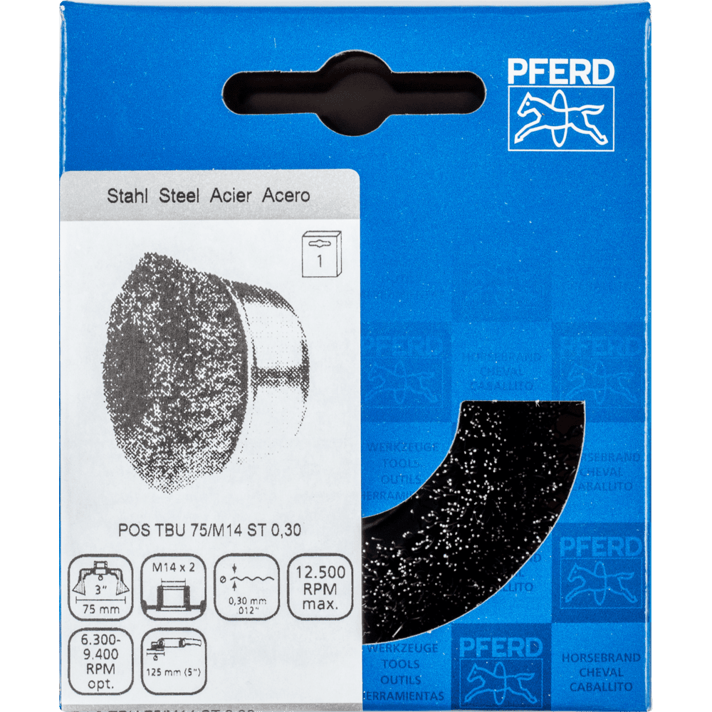 PFERD Topfbürsten mit Gewinde POS TBU 75/M14 ST 0,30 Produktbild img2 L