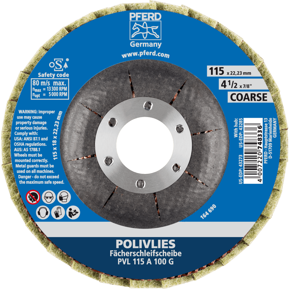 PFERD Vlieswerkzeuge PVL 115 A 100 G Produktbild img3 L