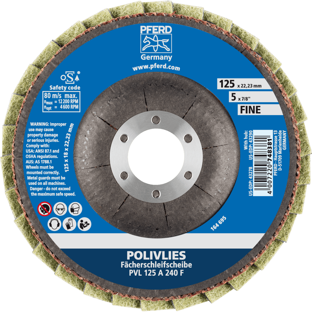 PFERD Vlieswerkzeuge PVL 125 A 240 F Produktbild img3 L