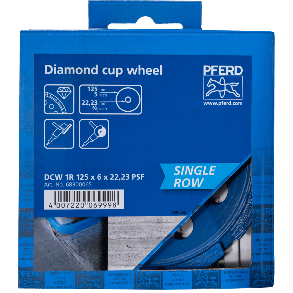 PFERD Diamantwerkzeuge für die Bauindustrie DCW 1R 125X6X22,23 PSF Produktbild img2 L