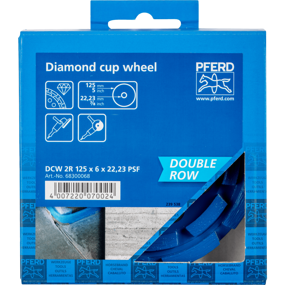 PFERD Diamantwerkzeuge für die Bauindustrie DCW 2R 125X6X22,23 PSF Produktbild img2 L