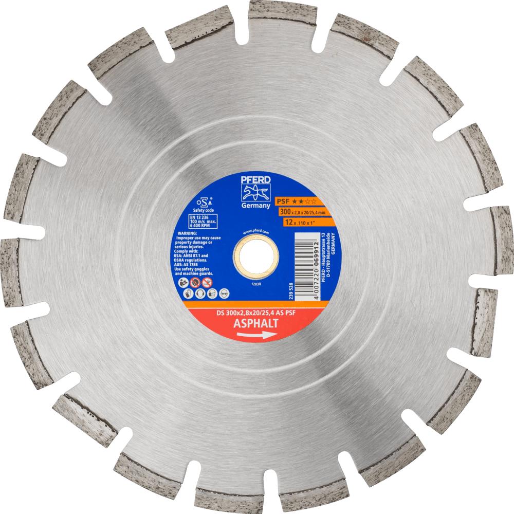 PFERD Diamantwerkzeuge für die Bauindustrie DS 300X2,8X20/25,4 AS PSF Produktbild img1 L