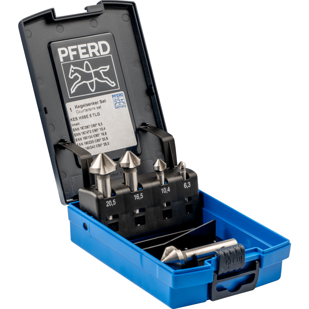 PFERD Bohr- und Senkwerkzeuge SET KES HSSE DIN 335 C90° 5 Produktbild img1 L