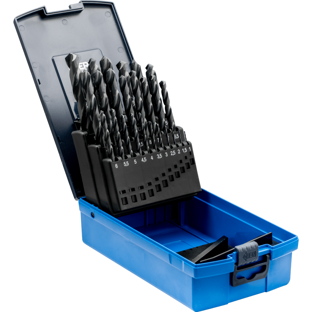 PFERD Bohr- und Senkwerkzeuge SET SPB DIN 338 HSSG N 1-13 STEEL 25 Produktbild img1 L