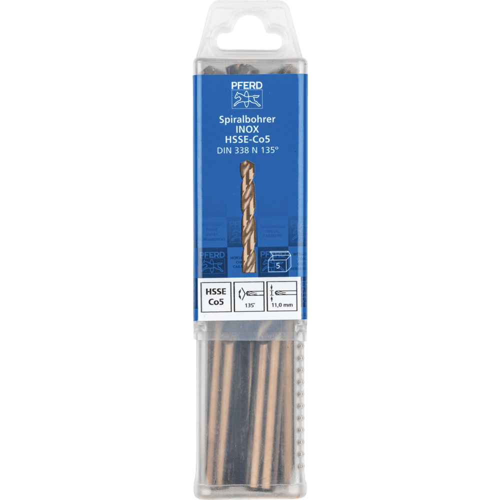 PFERD Bohr- und Senkwerkzeuge SPB DIN 338 HSSE N 11,0 INOX Produktbild img2 L