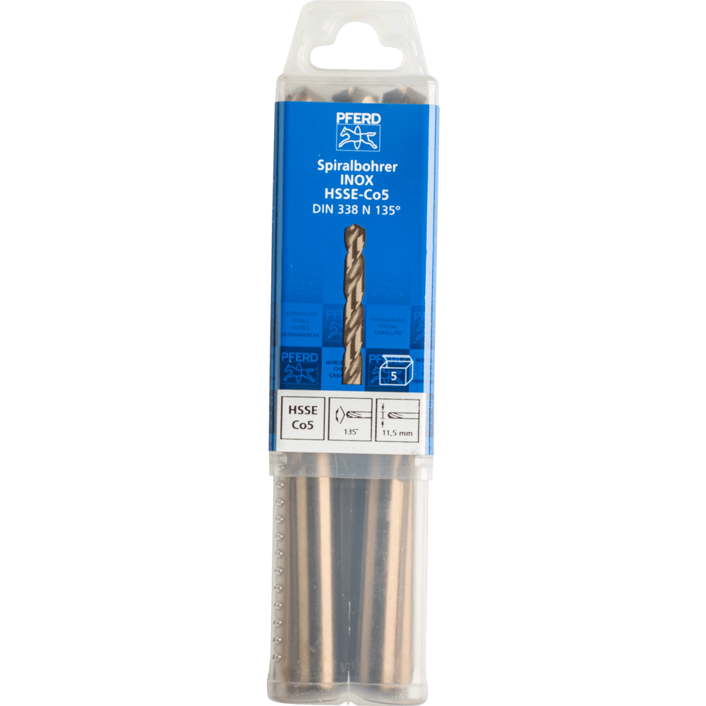 PFERD Bohr- und Senkwerkzeuge SPB DIN 338 HSSE N 11,5 INOX Produktbild img2 L