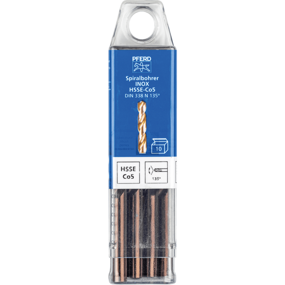 PFERD Bohr- und Senkwerkzeuge SPB DIN 338 HSSE N 6,5 INOX Produktbild img2 L