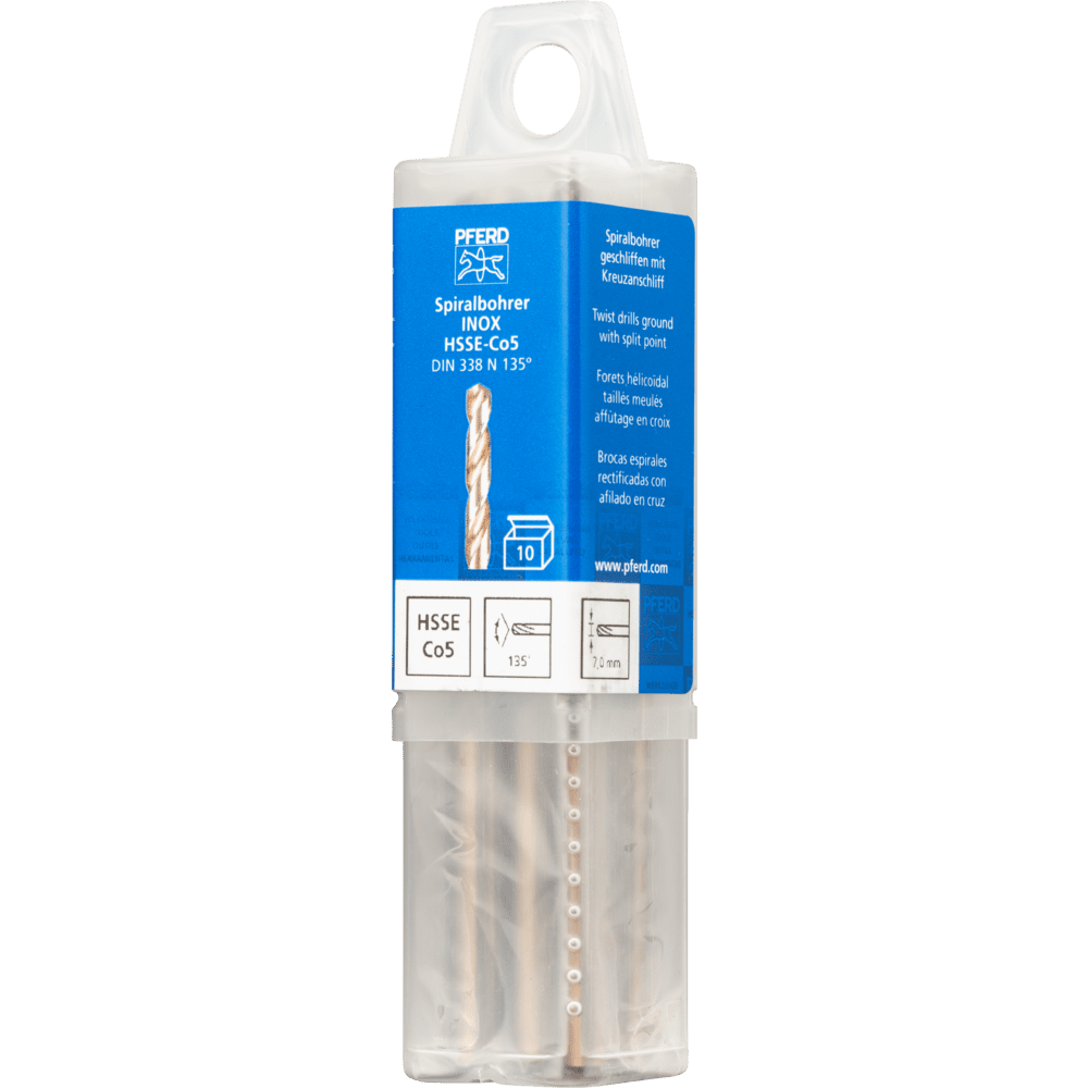 PFERD Bohr- und Senkwerkzeuge SPB DIN 338 HSSE N 7,0 INOX Produktbild img2 L