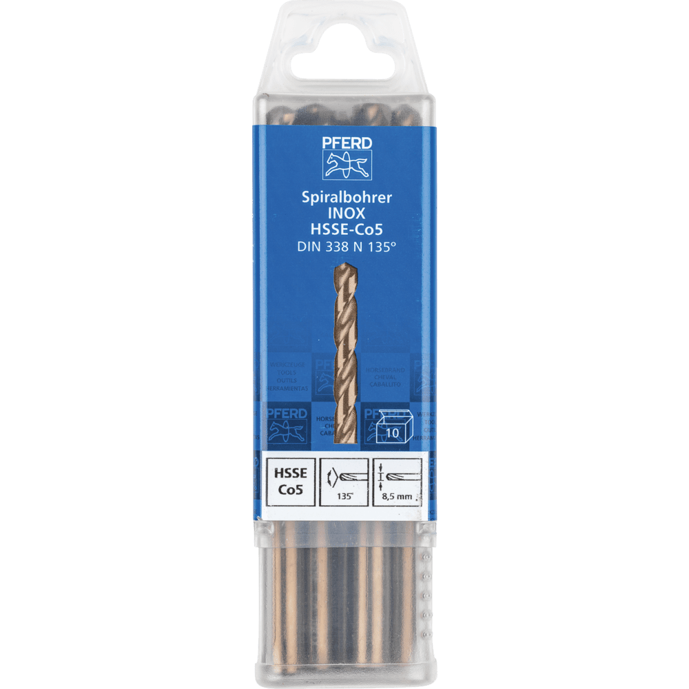 PFERD Bohr- und Senkwerkzeuge SPB DIN 338 HSSE N 8,5 INOX Produktbild img2 L