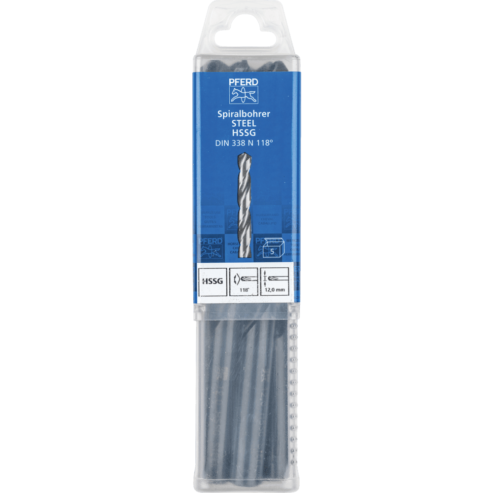 PFERD Bohr- und Senkwerkzeuge SPB DIN 338 HSSG N 12,0 STEEL Produktbild img2 L