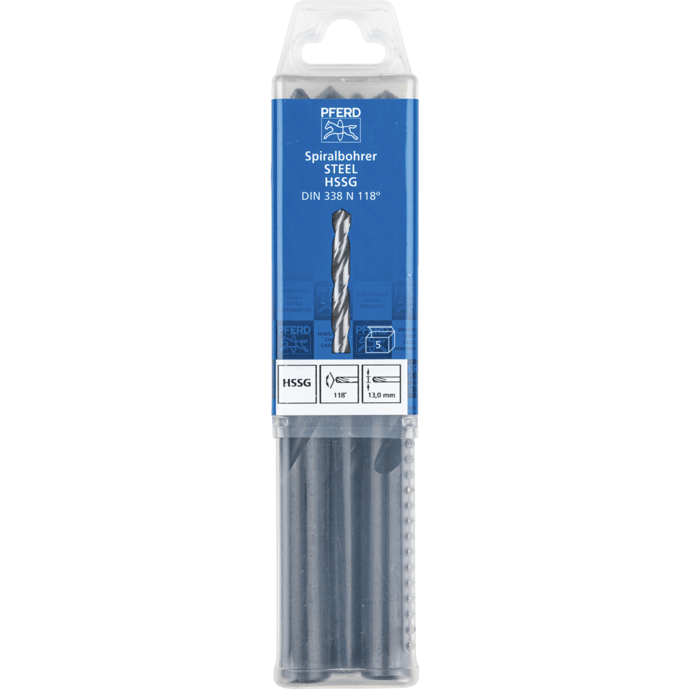 PFERD Bohr- und Senkwerkzeuge SPB DIN 338 HSSG N 13,0 STEEL Produktbild img2 L