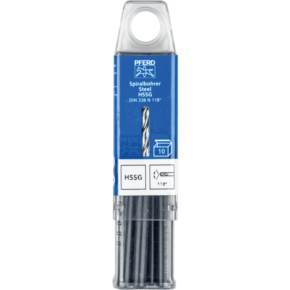 PFERD Bohr- und Senkwerkzeuge SPB DIN 338 HSSG N 6,0 STEEL Produktbild img2 L