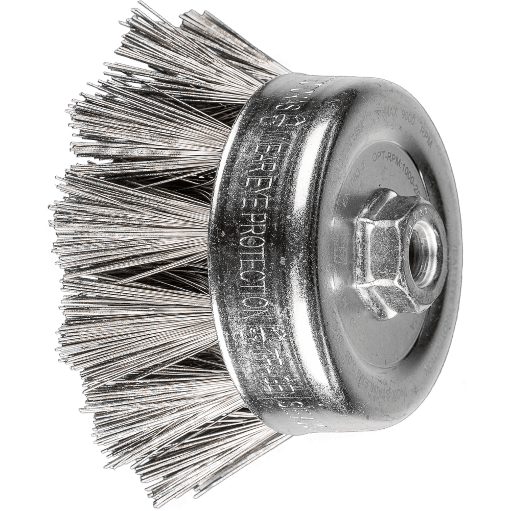 PFERD Topfbürsten mit Gewinde TBG 100/M14 INOX 0,50 DIA 270 Produktbild img1 L