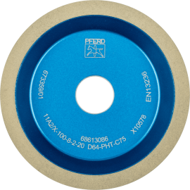 PFERD Dia.- und CBN-Werkzeuge Kunstharz 11A2/60° 100-8-2-20 D 64 PHT C75 Produktbild