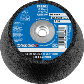 PFERD Schleiftöpfe 50 ETT 125-25 A 16 SG STEELOX/M14 Produktbild